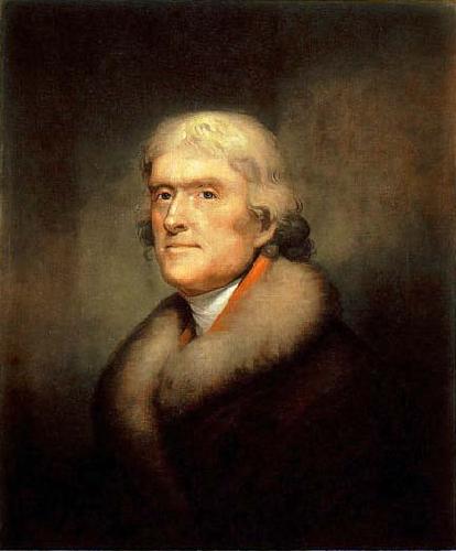Rembrandt Peale Painting of Thomas Jefferson Germany oil painting art